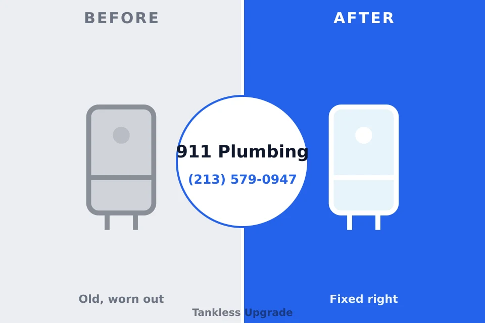 Before and after: plumbing repair Asbury, IA